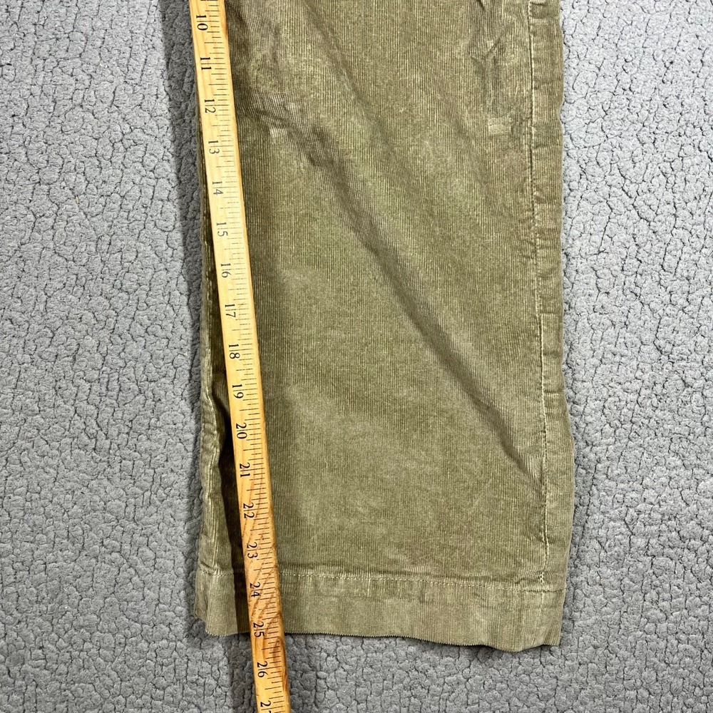 Patagonia Stand Up Corduroy Overalls Womens 2 Sage Green Organic Cotton Wide Leg - Picture 13 of 15